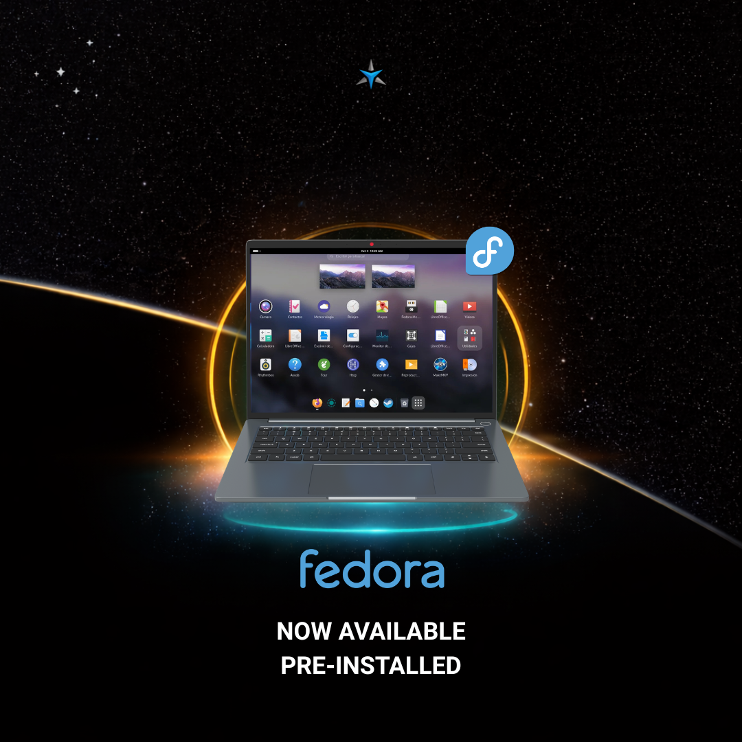 Fedora - Fedora is now available preinstalled on our devices